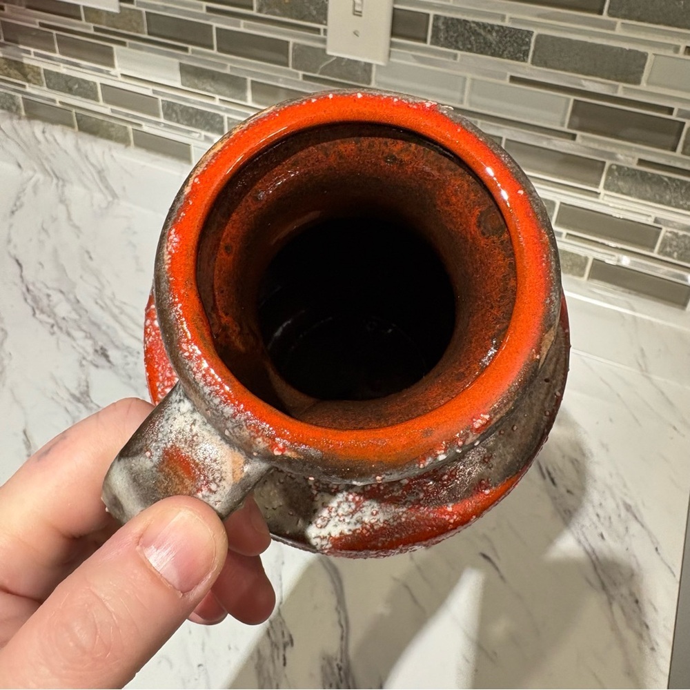 Carstens Tönnieshof Fat Lava Vase 7065- 25 West Germany 70s MCM Modernist - Picture 7 of 14